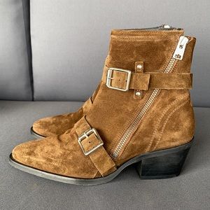 Allsaints Lior Dual Buckle Bootie Nwt 6 